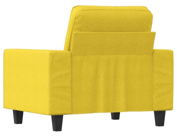 VidaXL Sárga Szövet Fotel - 60 cm Ülőfelület