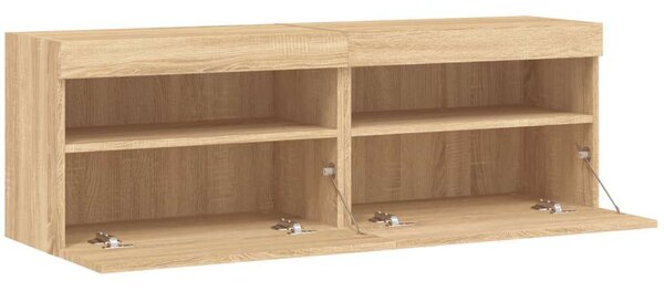 VidaXL Falra Szerelhető TV Szekrény - 120cm - Sonoma Tölgy