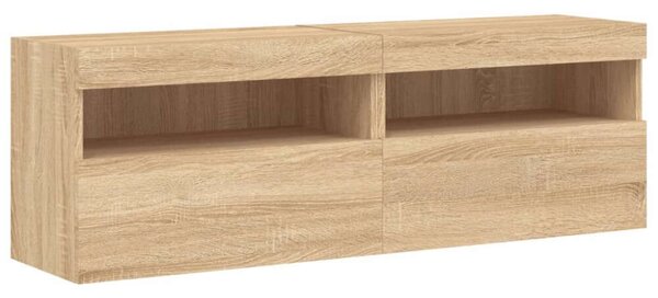 VidaXL Falra Szerelhető TV Szekrény - 120cm - Sonoma Tölgy