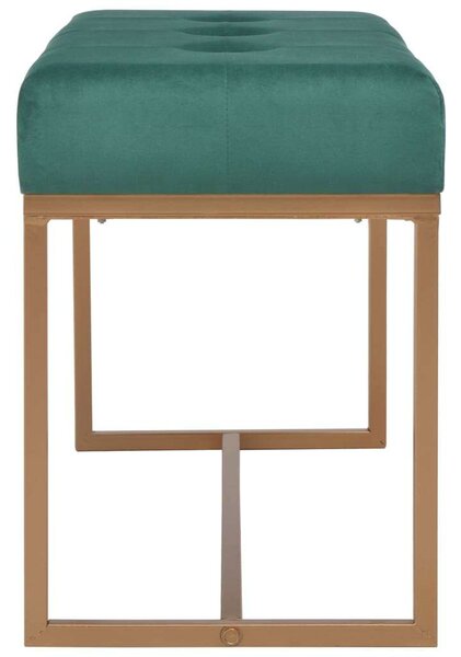 Elegáns Zöld Bársony Pad - 80 cm