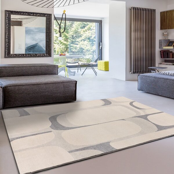Világosszürke-krémszínű szőnyeg 80x150 cm Porto – Universal