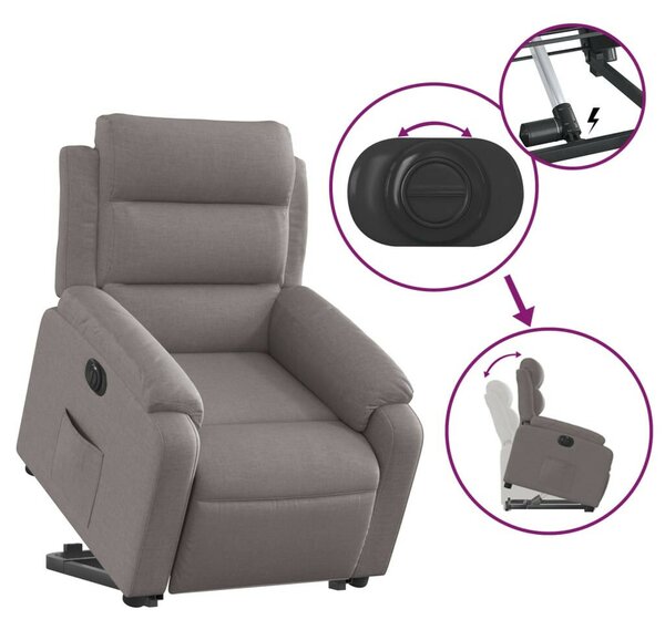 VidaXL Elektromos Felfelé Segítő Fotel - Tópszín
