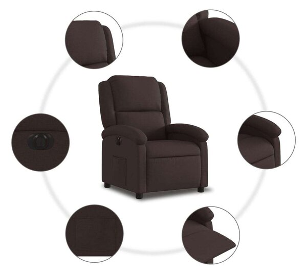 VidaXL Elektromos Relax Fotel - Sötétbarna