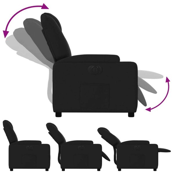 VidaXL Elektromos Relax Fotel - Fekete