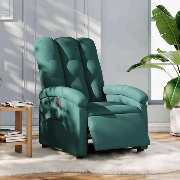 VidaXL Elektromos Relax Fotel - Sötétzöld
