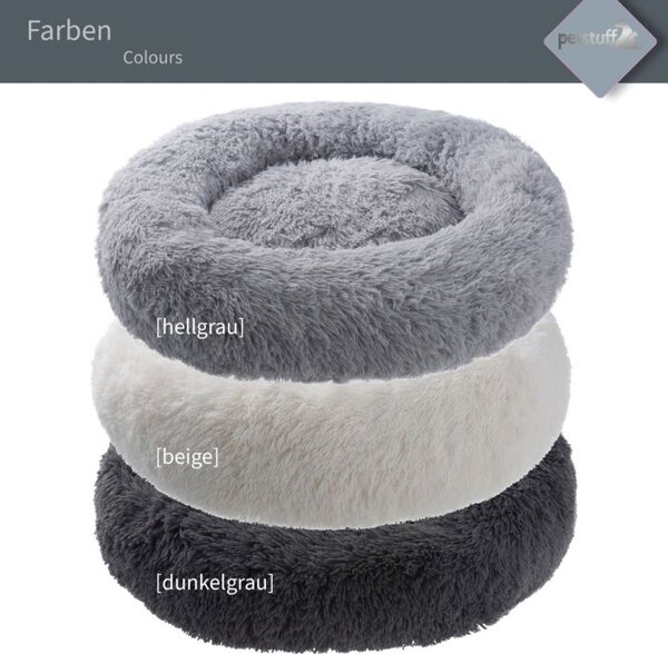 PESTUFF kutyafekhely kerek világosszürke 60 cm