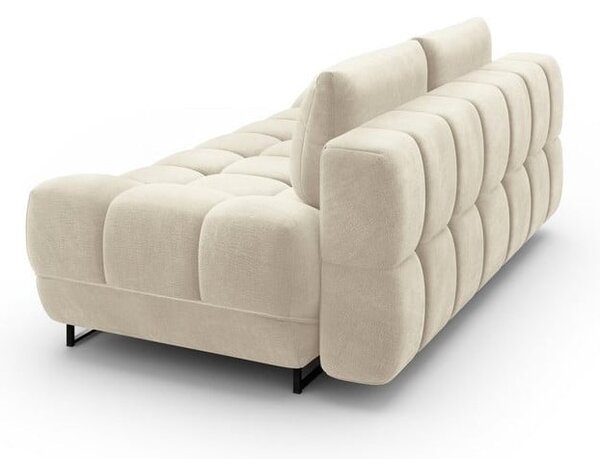 Cirrus bézs háromszemélyes kinyitható kanapé bársony kárpittal - Windsor & Co Sofas