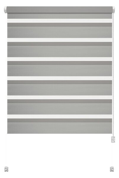Szürke nappali-éjszakai roló 68x215 cm Zebra – Gardinia