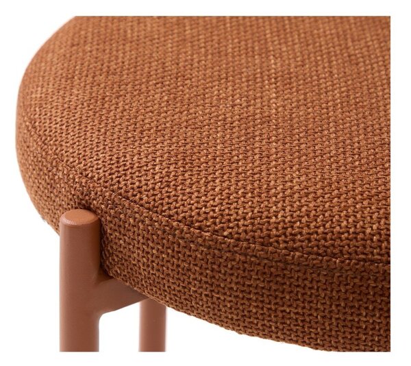 Terrakotta színű fém ülőke Pelican – Unique Furniture