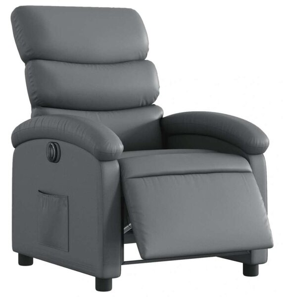 VidaXL Elektromos Relax Fotel - Szürke Műbőr