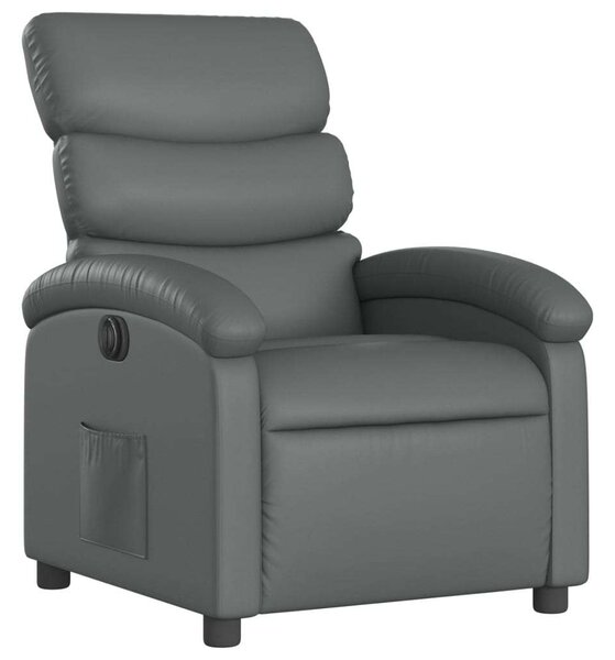 VidaXL Elektromos Relax Fotel - Szürke Műbőr