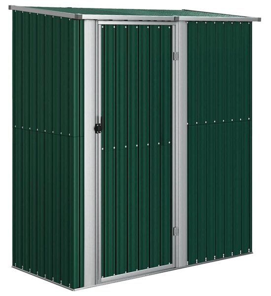 Zöld horganyzott acél kerti fészer 180,5 x 97 x 209,5 cm