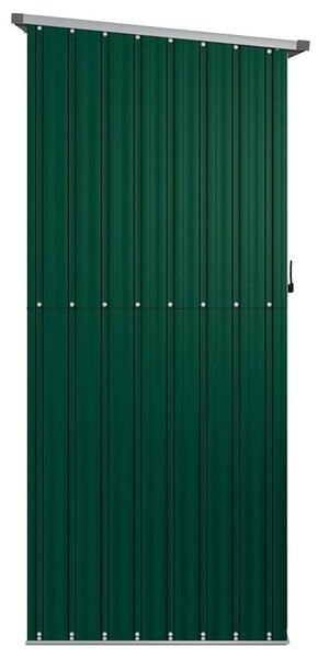 Zöld horganyzott acél kerti fészer 180,5 x 97 x 209,5 cm