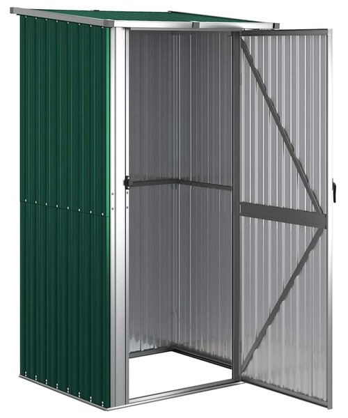 Zöld kerti fészer horganyzott acélból 118,5 x 97 x 209,5 cm