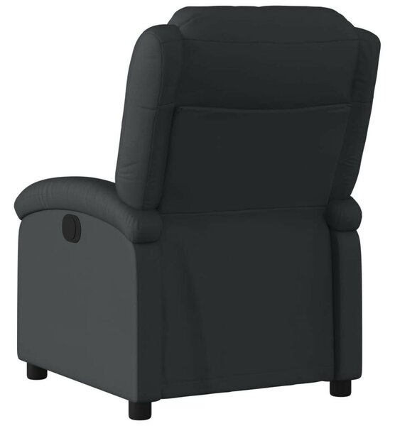 VidaXL Elektromos Relax Fotel - Fekete Valódi Bőr