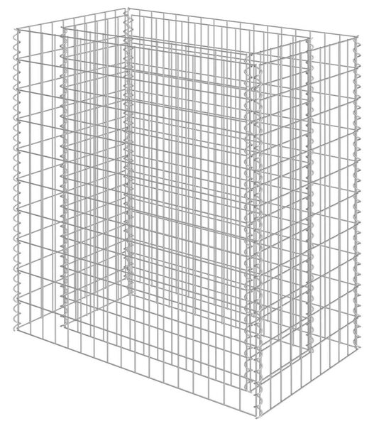Horganyzott acél gabion magaságyás 90 x 50 x 100 cm