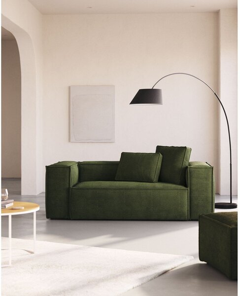 Fekete állólámpa textil búrával (magasság 189 cm) May – Kave Home
