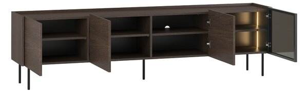 Dunari TV-szekrény 220 cm fém lábakkal - dunin tölgy