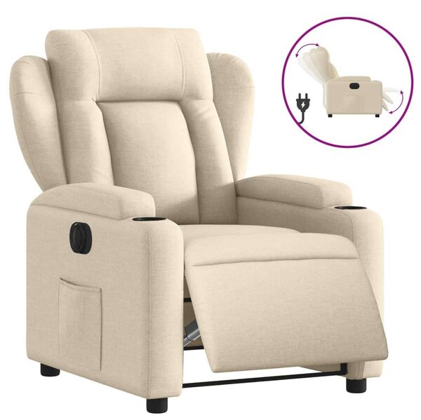 VidaXL Elektromos Relax Fotel - Krémszín
