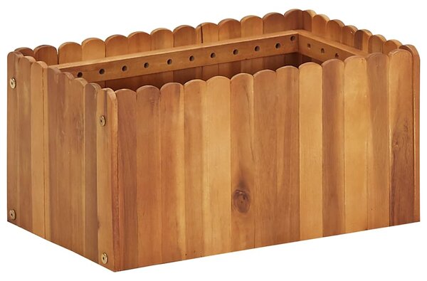 Tömör akácfa kerti magaságyás 50 x 30 x 25 cm