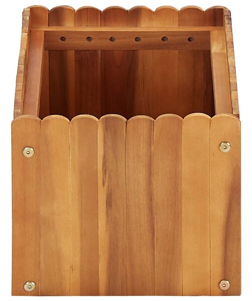 Tömör akácfa kerti magaságyás 50 x 30 x 25 cm