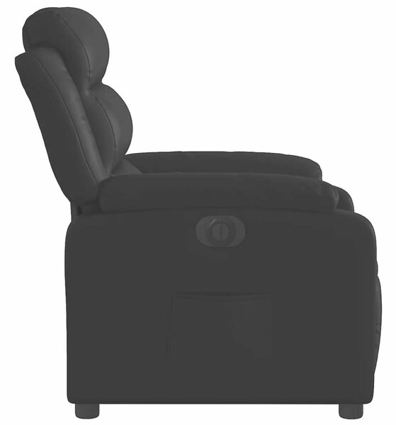 VidaXL Elektromos Relax Fotel - Fekete Műbőr