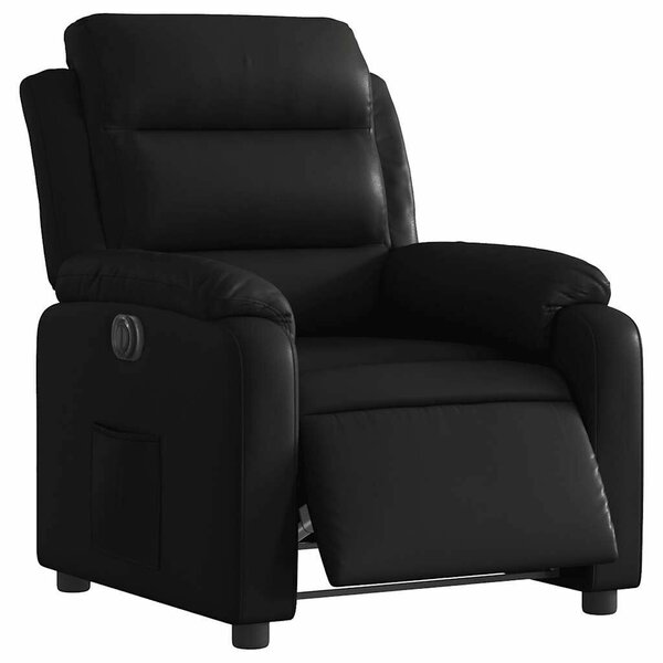 VidaXL Elektromos Relax Fotel - Fekete Műbőr
