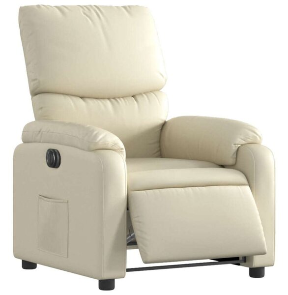 VidaXL Elektromos Relax Fotel - Krémszínű