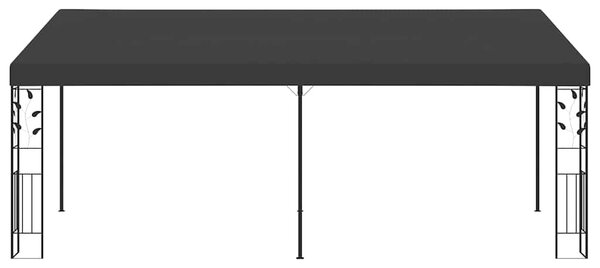 Antracitszürke falra szerelhető pavilon 6 x 3 x 2,5 m