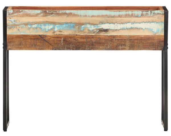 Tömör újrahasznosított fa virágtartó 90 x 20 x 68 cm