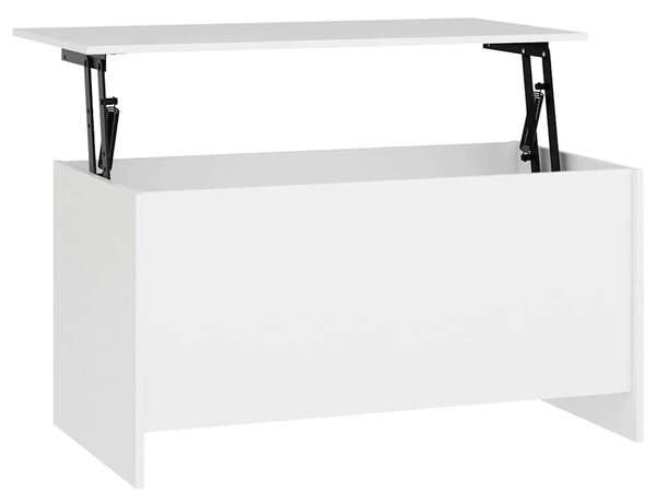 Fehér szerelt fa dohányzóasztal 102 x 55,5 x 52,5 cm