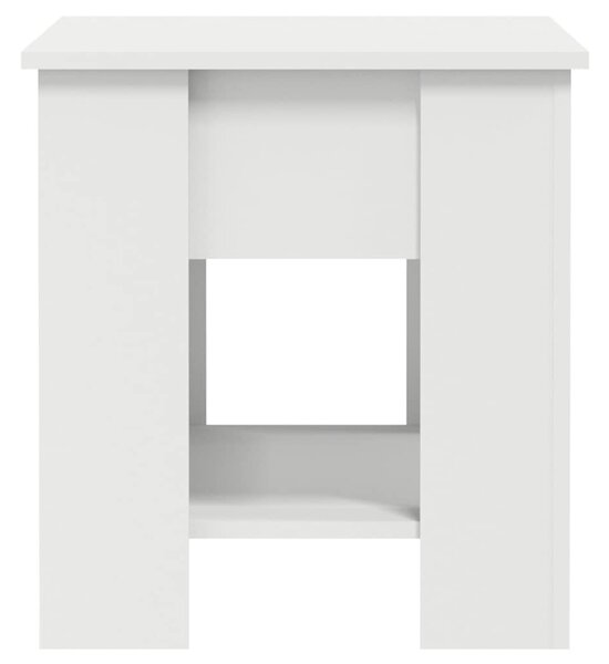 Fehér szerelt fa dohányzóasztal 101 x 49 x 52 cm
