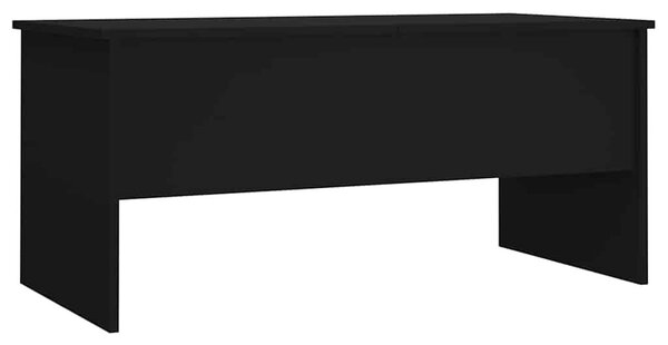 Fekete szerelt fa dohányzóasztal 102 x 50,5 x 46,5 cm
