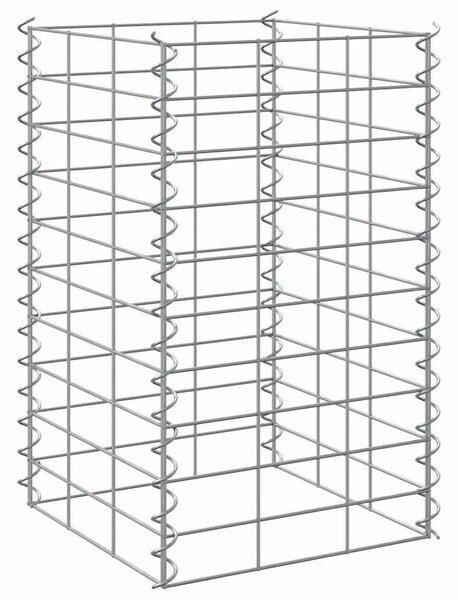 3 db vas gabion magaságyás 30 x 30 x 50 cm