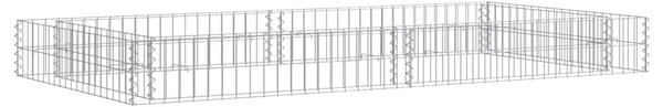 Horganyzott acél gabion magaságyás 200 x 100 x 20 cm