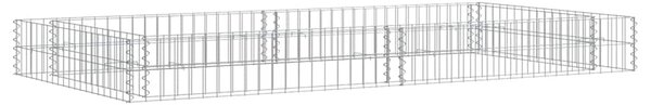 Horganyzott acél gabion magaságyás 200 x 100 x 20 cm