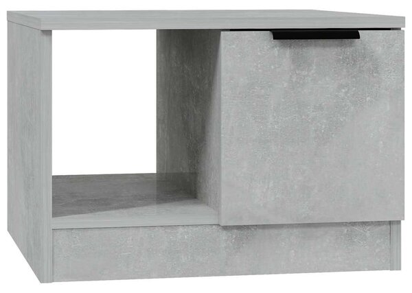 Betonszürke szerelt fa dohányzóasztal 50 x 50 x 36 cm