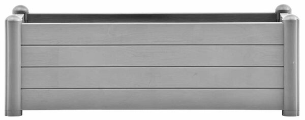 Kőszürke kerti PP magaságyás 100 x 43 x 35 cm