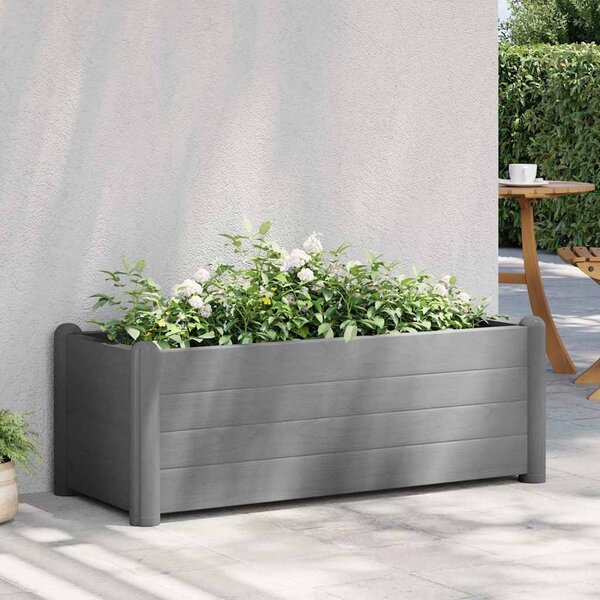 Kőszürke kerti PP magaságyás 100 x 43 x 35 cm