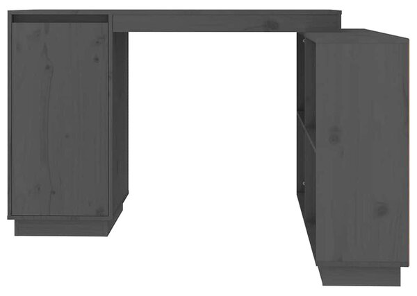 Szürke tömör fenyőfa íróasztal 110x50x75 cm