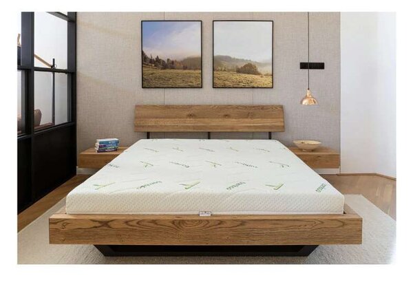 Szuperortopéd matrac, Bestsleep, Bamboo DoubleSide Base, 90x200x18 cm, poliuretán hab, hipoallergén, megfordítható, kemény, levehető bambusz huzat