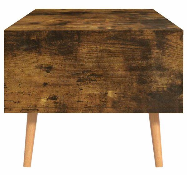Füstös tölgy színű szerelt fa dohányzóasztal 100 x 49,5 x 43 cm