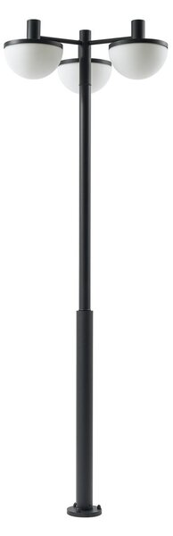Kültéri Lámpa Lucande, Toras, dimmable, Fekete, Alumínium, Modern