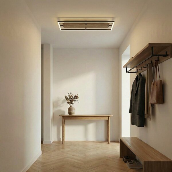 Mennyezeti Lámpa Lucande, Vectra, dimmable, Fa, Nappali, Műanyag, Modern