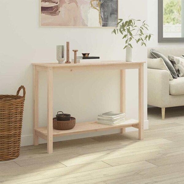 Tömör fenyőfa tálalóasztal 110x40x80 cm