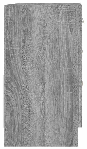 Szürke sonoma színű szerelt fa mosdószekrény 63 x 30 x 54 cm