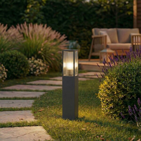 Kültéri Lámpa Lindby, Peldar, dimmable, Fekete, Terasz, Alumínium, Modern