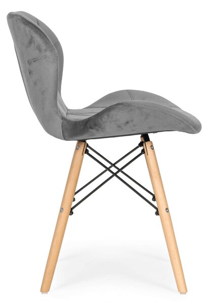 ModernHome nappali és étkezőszék készlet szürke 4db
