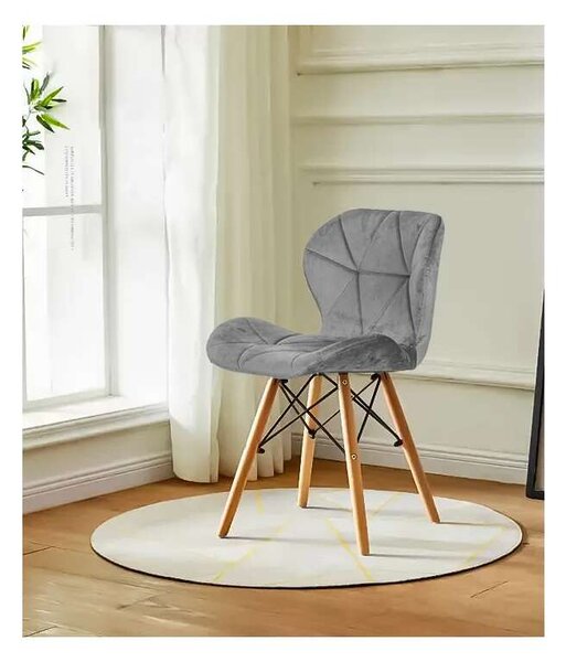 ModernHome nappali és étkezőszék készlet szürke 4db