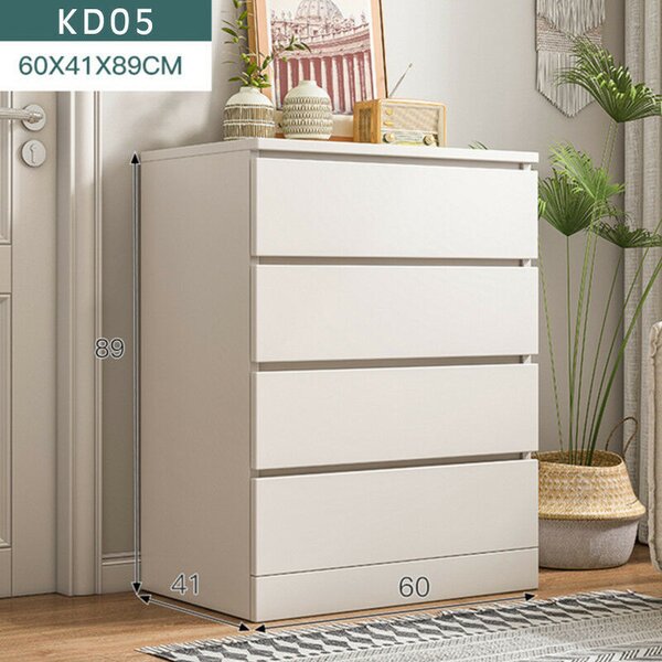 Fehér 5 Fiókos Komód - 60x41x109 cm